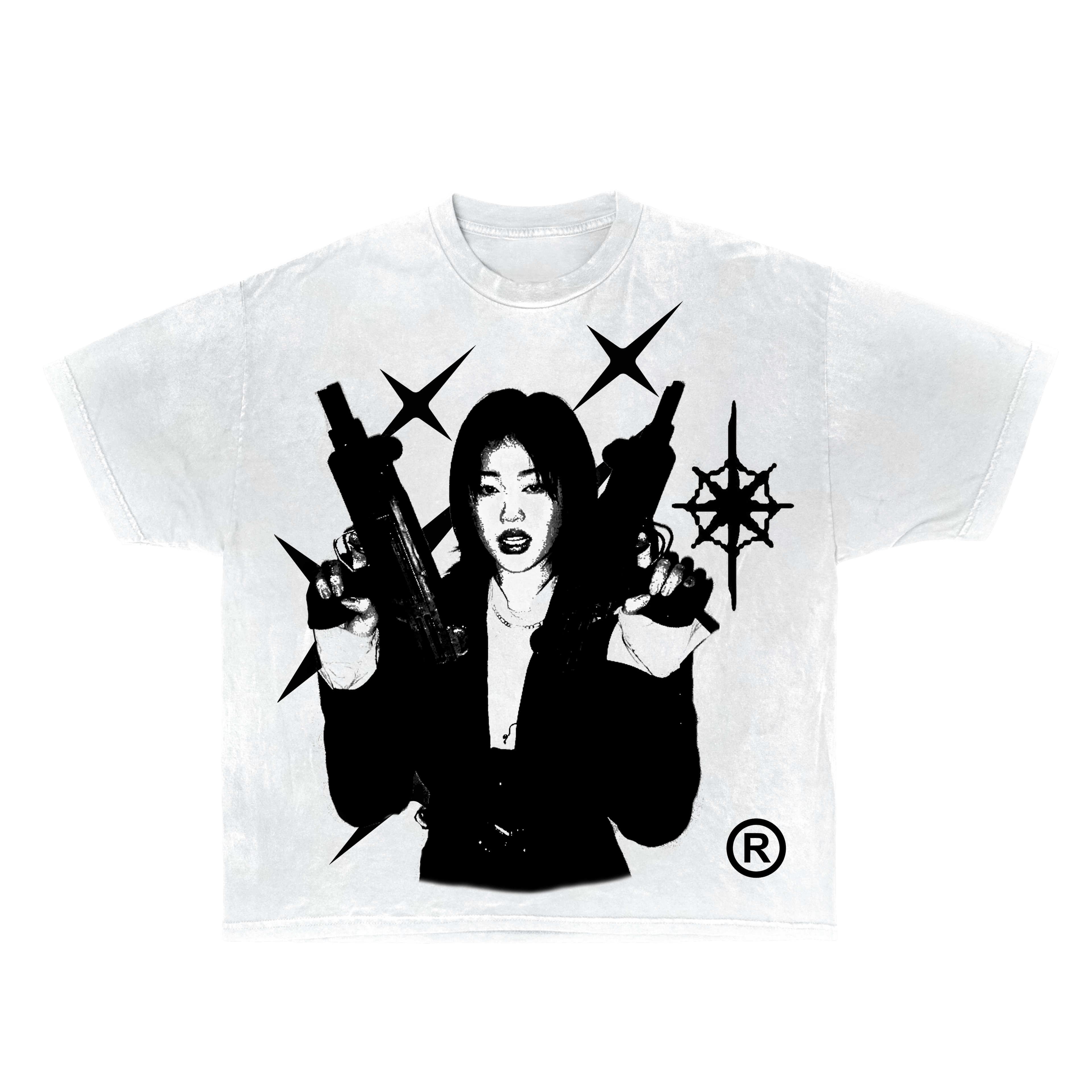 Twin Uzi Streetwear Tee 100 Percent Cotton True To Size Casual Graphic Shirt For Everyday Wear