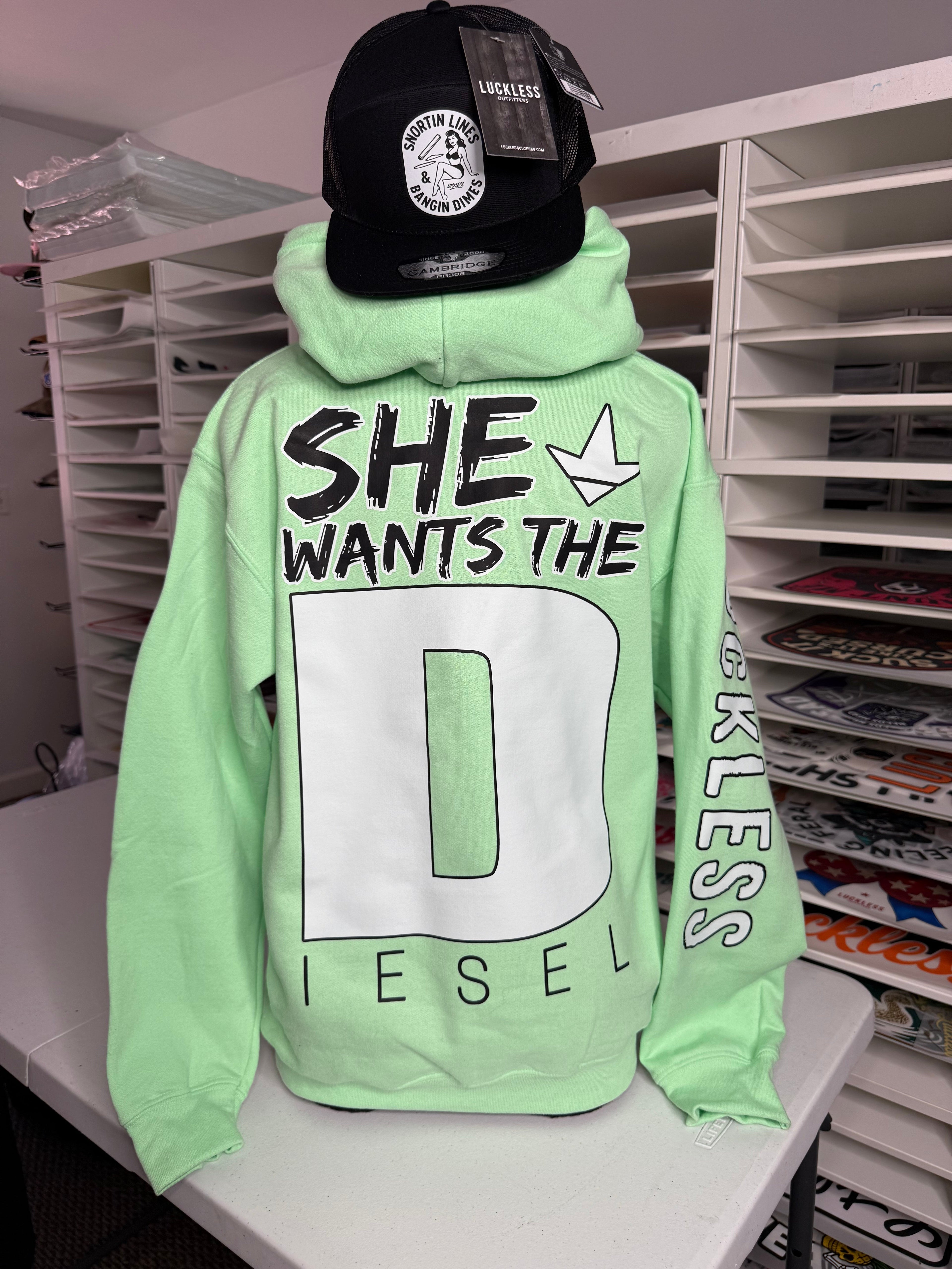 She Wants the Diesel Hoodie