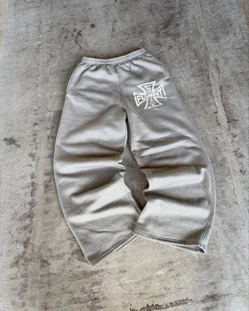 Fashion trend brand High street sports sweatpants men Y2k loose straight pants Hip hop American winter couple Goth vintage pants